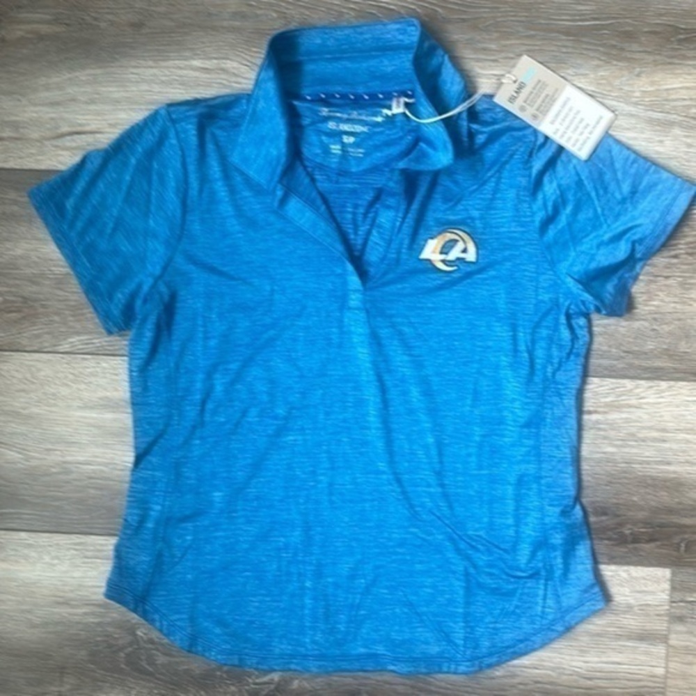 NWT NFL top LA Chargers size small blue polo